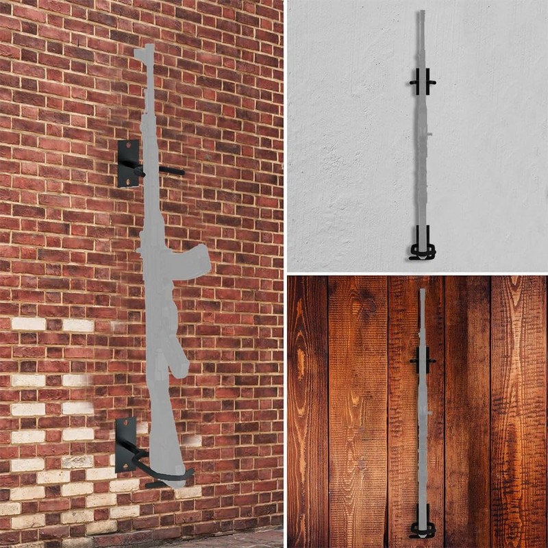 MiOYOOW Gun Rack Wall Mount Display, Adjustable Heavy Duty Shotgun