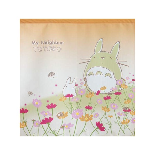 Noren My Neighbor Totoro 33.5 x 35.4 inches (85 x 90 cm), Four Seasons and Plants Series (Cosmos-11236)
