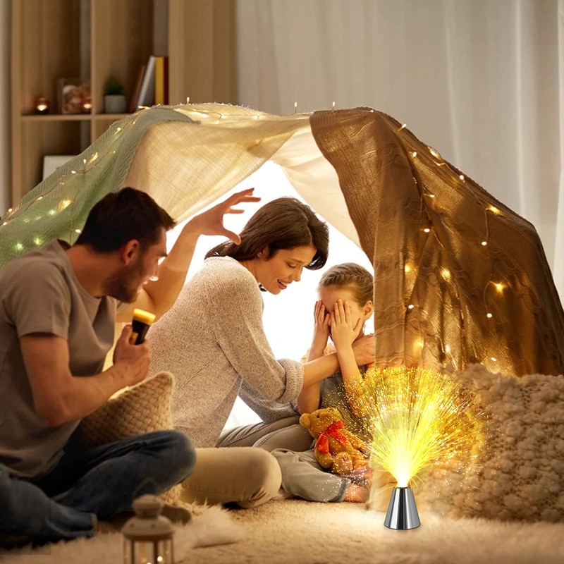 Sensory Fiber Optic Lamp - LED Color Changing with Cone