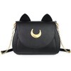 FZ FANTASTIC ZONE Moon Luna Cat Purses Pu Leather Gothic