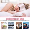 BIUDECO Silk Sleep Blindfold Decorative Weighted Eye Mask Sleep Mask