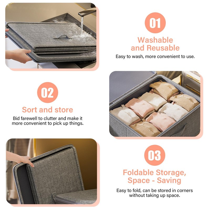 ZLKRHAK Lockable Box with Lid Lockable Box with Lock Lockable