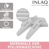 INLAQ® Nail File 100/180 for Nails, Manicure Nail Files, Double-Sided