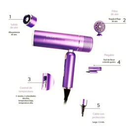 Secadora De Cabello Con Difusor Plegable Para Viaje Secadora                                                                                          