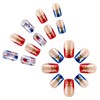 Independence Day Press on Nails Medium Square Fake Nails with