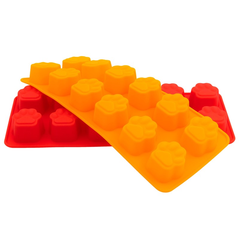 KE WOOW Silicone Dog Paw shape Baking Mold for Treats,