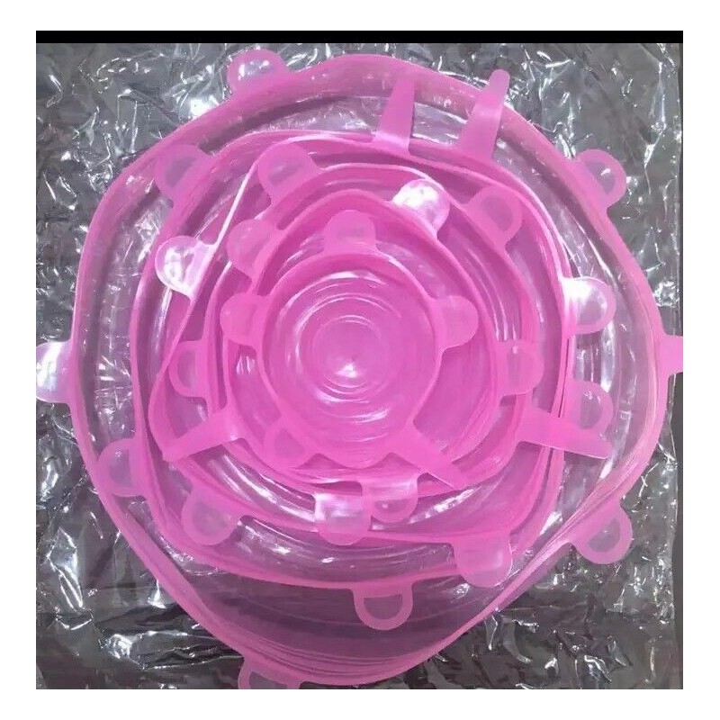 Kitchen 6 pcs / 1 Pack Stretch Lids, Food Grade,