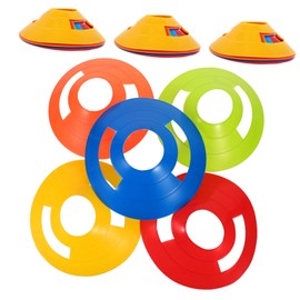 CIYODO Football Match Cones 25pcs Plastic Soccer Training Cones Obstacle Pad for Sports Practice