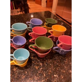 HARLEQUIN TEACUP, SAUCER & CUPS RETIRED COLORS MIX AND MATCH