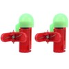 2 Sets Night Fishing Sensor Light Pole Alarm LED Signal