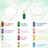 2pcs Gold Charm Necklaces for Women, No Fade Zircon Trendy