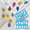 GORGECRAFT 2 Styles Jewelry Shape Template Teardrop Earring Templates Reusable