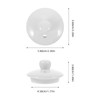 PRETYZOOM Teapot Lid Ceramic Lid Replacement Ceramic Lid for Teapot