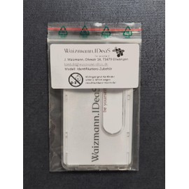 Waizmann.IDeaS® 1 x Protective Cover Card Case Bank Card Case EC Cards Plastic Cards Credit Cards Polycarbonate Thumb Slot, black f. 1 card 5x, Modern