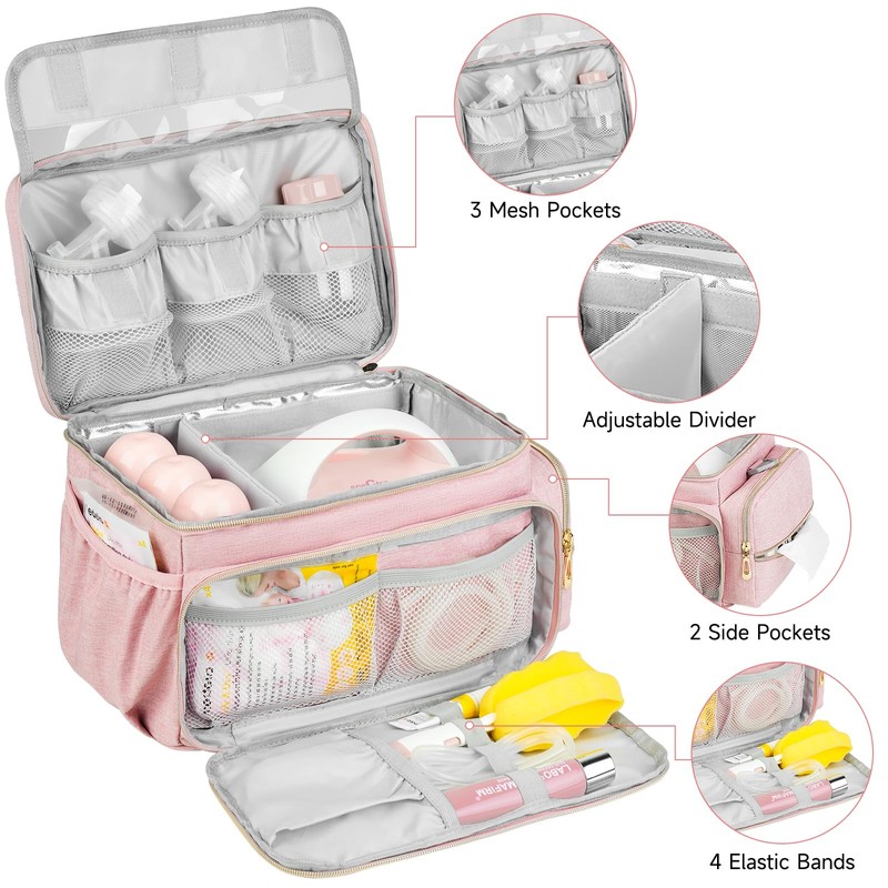 ZIOZERTT Breast Pump Bag Compatible with Spectra S1 and S2