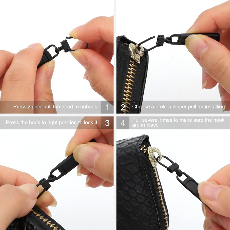 Zipper Pull Replacement for Small Holes, Detachable Tiny Zipper Replacement