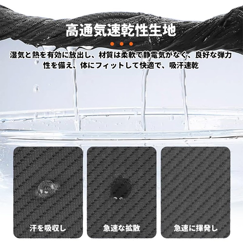 [UrbanPulse] バラクラバ 夏用 フェイスカバー 吸汗速乾 通気性 冷感 目出し帽 ネックガード 日焼け防止