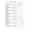 PRICARO A4 Sheet Magnetic Cleaning Plan 25 Sheets (Pack of