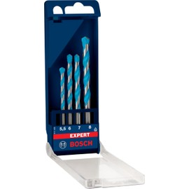 Bosch 4x EXPERT CYL-9 MultiConstruction Drill Bit Set (for Concrete, Soft tiles, Ø 5.5-8 mm, Professional Accessory Impact Drill/Driver, Rotary Drill/Drivers)