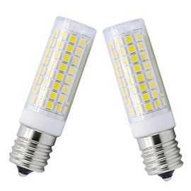 HXMLIHB E17 LED，8W Microwave Oven Bulb，80W Halogen Equivalent ，Dimmable E17 Bulb for Microwave Oven Over Stove Appliance，800Lm, AC110V/130V，Daylight White 6000K(Pack of 2)