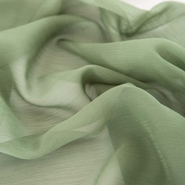 CHUQING Chiffon Table Runner Green Table Runner Wedding Sage Green Fabric Tulle Light Green Boho Table Runner Table Decoration Runner Table 70 cm x 3 m