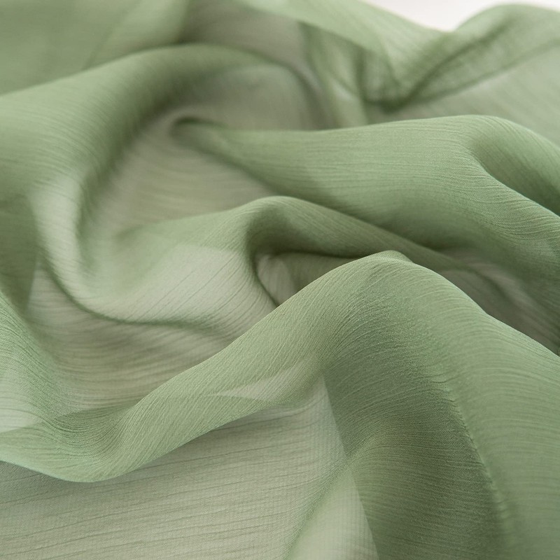 CHUQING Chiffon Table Runner Green Table Runner Wedding Sage Green