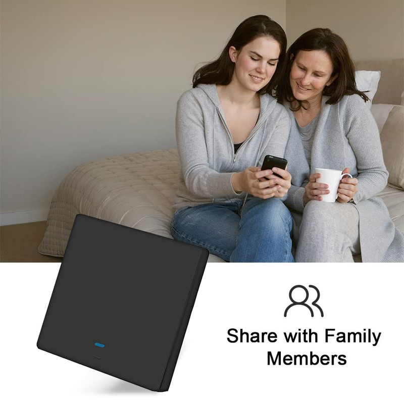 Wi-Fi Smart Switch Light Switch Push Button Voice Control, Remote