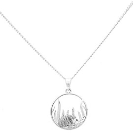 equilibrium Country Hedgehog Round Silver Plated Necklace