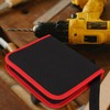 HOMSFOU Drill Bit Storage Bag Zipper Bit Tool Bag Canvas