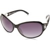 Foster Grant Gafas de lectura ovaladas para mujer, Negro/Transparente, 62