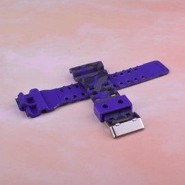 Natural Resin Replacement Watch Band Strap for Casio Mens G-Shock GD120/GA-100/GA-110/GA-100C (Camouflage-Blue)