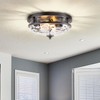Edwarmlux Flush Mount Ceiling Lights, 2-Light Farmhouse Close to Ceiling