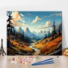 The High Mountains Paint by Numbers Adults, Rising Mountains Paint