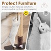 32''Cat Scratching Post, Natural Sisal Cat Scratcher with Toy &