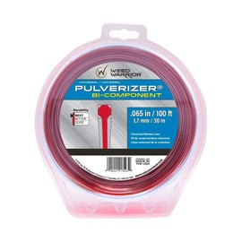 Weed Warrior Pulverizer Bi-Component Universal Trimmer Line, 0.065" Diameter x 100', red/Silver