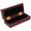 Solid Wood Mouthpiece Case Box Portable Storage for Sax Musical