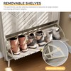 oakvivo Shoe Cabinet with 2 Flip Drawers, 31.5 Hidden Shoes