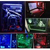 MIWATT RGB LED Strip Computer Lighting via Magnet with Controller