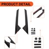 ECOTRIC 2 PCS Front A-Pillar Molding Windshield Outer Trim Compatible