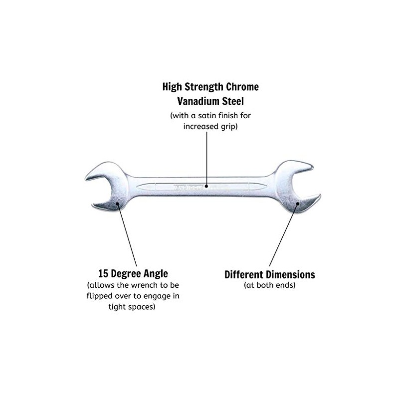 Teng 621819 Double Open Ended Spanner 18x19mm