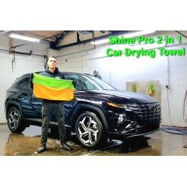 Shine Pro 2 in 1 Car Drying Towel Chamois Chamois Cloth For Car Drying Towel Best Car Drying Towel Chamois