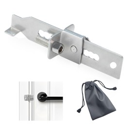 Portable Door Lock for Travel Adjustable Stainless Steel Door Lock Without Drilling Hotel Security Solution Easy to Use Safe for Solo Travelers and Homeowners Keeps You Secure on The Go