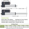 DC12V 12 Inch Stroke Electric Linear Motion Actuator with Momentery