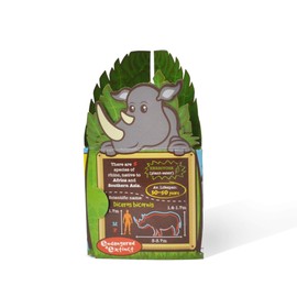 Endangered and Extinct EnE™ Rhino Soft Plush Toy with Educational Hangtag, 30cm, Cuddly Rhino Toy