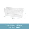 Kenney Suction Cup Basket Shower Caddy, Clear
