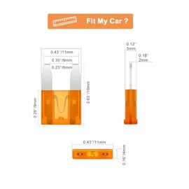 Riseuvo 250 Pcs Mini Fuse Kit - Automotive ATM Blade Fuses Assortment Kit for Cars, Trucks, RVs and Motorcycles with Fuse Puller (2A 3A 5A 7.5A 10A 15A 20A 25A 30A 35A) | Riseuvo