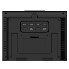 Miraval Wireless Weather Station with Outdoor Sensor Date Display Moon Phase Sunrise Indoor & Outdoor Humidity 2 Alarms with Light Weather Trend Large Display Modern (Black)