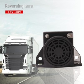 AOLIHAN 5pcs Backup Horn Reverse Beeper Warning Alarm Car Reversing Horn Car Back-up Alarm 105DB 12/48V for Vehicle Truck Lorry Heavy Equipmen (Square reversing horn 5pcs)