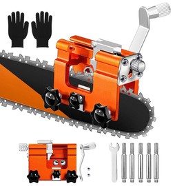 Chainsaw Sharpener, Portable Hand Cranks Chainsaw Sharpener, Chain Sharpener Kit, Saw Chain Sharpener Accessories for All Types of Chainsaws, Saw Chain Sharpener
