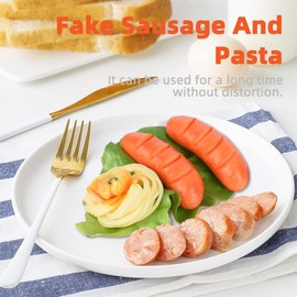 Hagao Fake Sausage Pasta Simulation Artificial Food Play Food Model for Play House Game Kitchen Decoration 4pcs